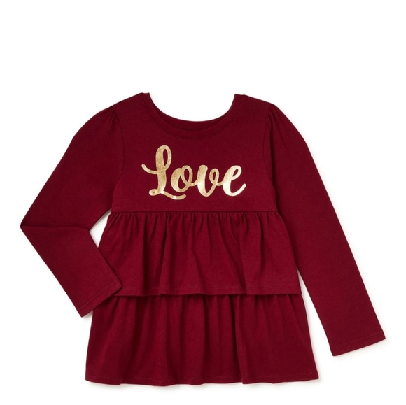 Like New toddler girls long sleeve ruffle shirts size 4T/5T - Picture 8 of 10